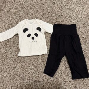 Under the Nile Panda Face Baby Outfit